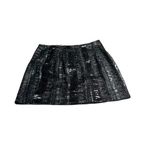 (NWT) EXPRESS Sequin sparkle mini skirt black Size 8